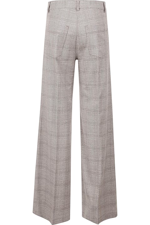 Aspesi for Women Aspesi Straight Leg Check Patterned Trousers