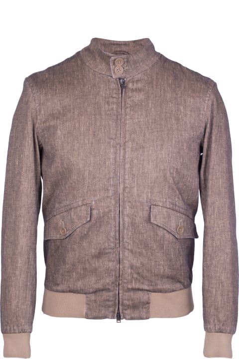 Coats & Jackets for Men Herno Gubbotto In Cotone E Lino