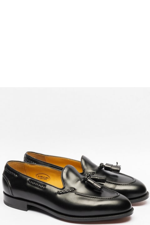 Edward Green Shoes for Men Edward Green Belgravia Black Calf Tassel Loafer
