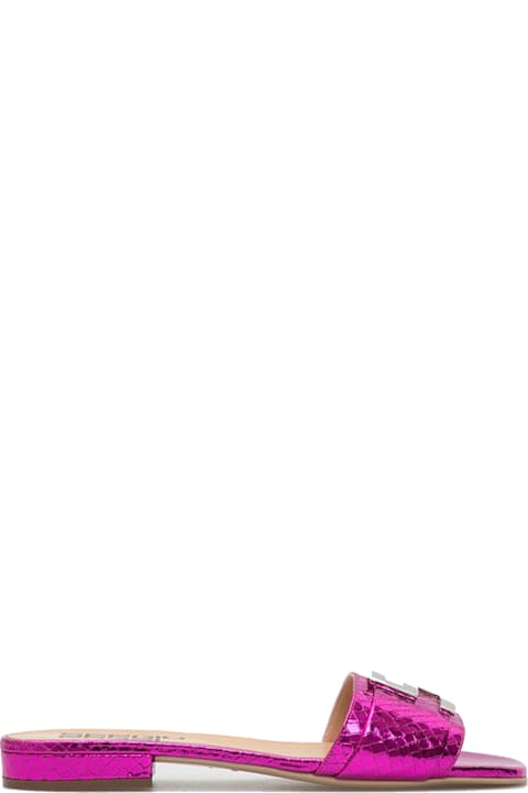 أدوات منزلية Sergio Rossi Leather Flat Sandals