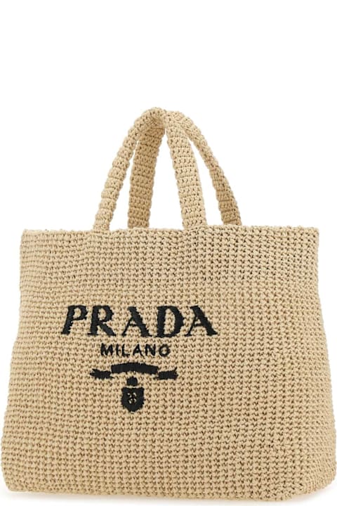 Prada for Women Prada Raffia Shopping Bag