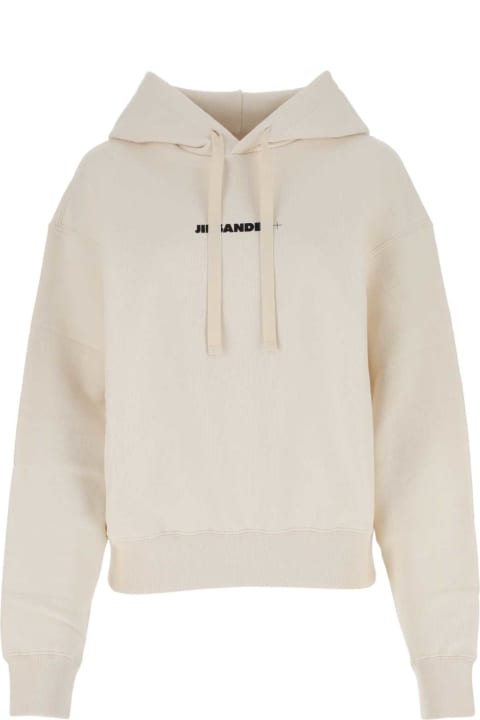 Jil Sander Fleeces & Tracksuits for Women Jil Sander Cream Cotton Oversize Sweatshirt