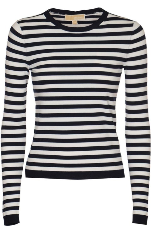 Michael Kors Topwear for Women Michael Kors Striped Crewneck T-shirt