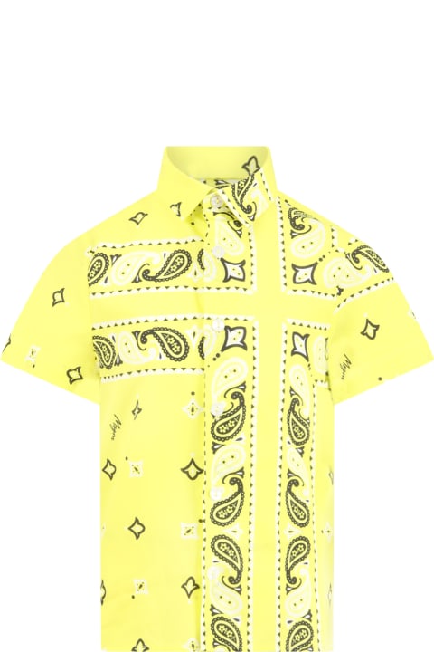 Fashion for Boys MSGM Yellow Shirt For Boy