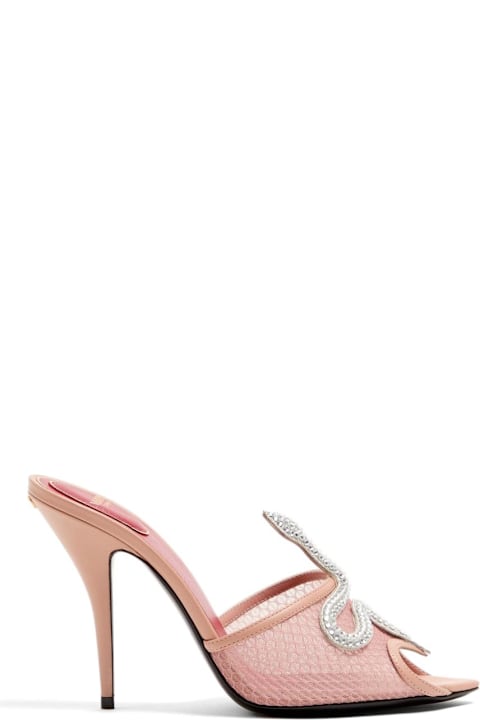 Valentino Garavani Coeur Vipère Leather Mules