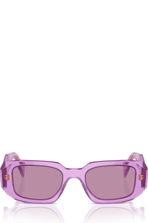 Prada Eyewear Eyewear for Women Prada Eyewear Pr 17ws Transparent Amethyst Sunglasses