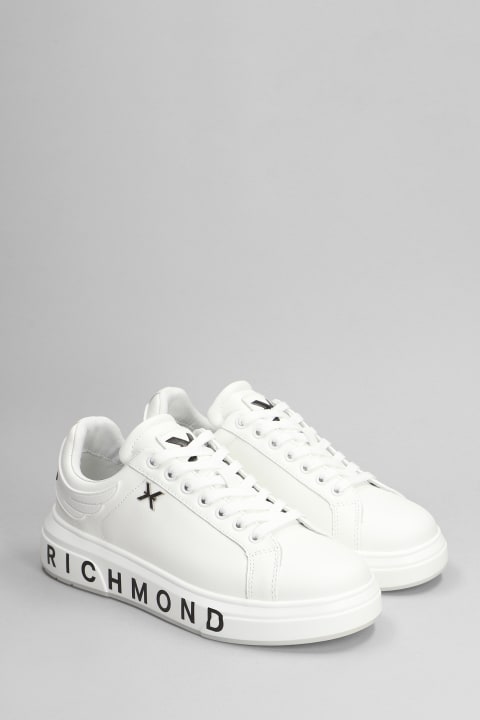 John Richmond for Kids John Richmond Sneakers In White Leather