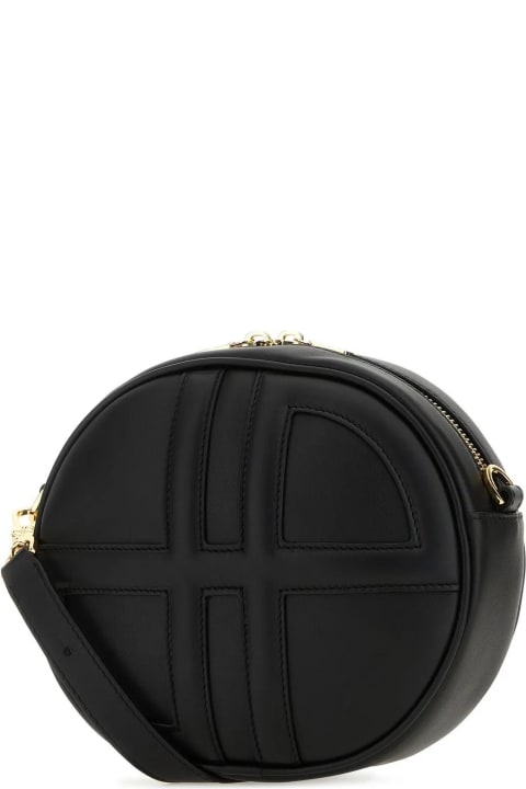 Patou for Women Patou Black Leather Shoulder Bag