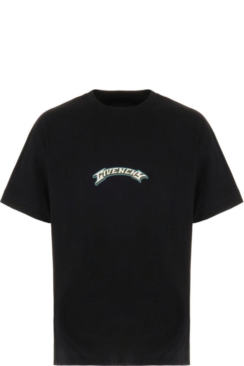 Givenchy Men Givenchy Dragon Printed Crewneck T-shirt