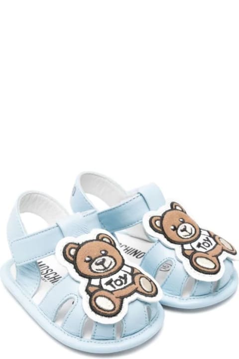 Shoes for Baby Boys Moschino Sandali Con Applicazione Teddy Bear