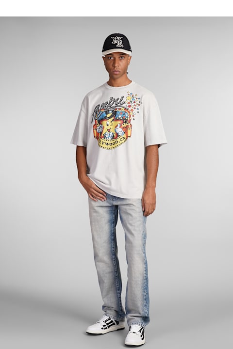 AMIRI ملابس علوية لـ القسم الرجالي AMIRI T-shirt In White Cotton