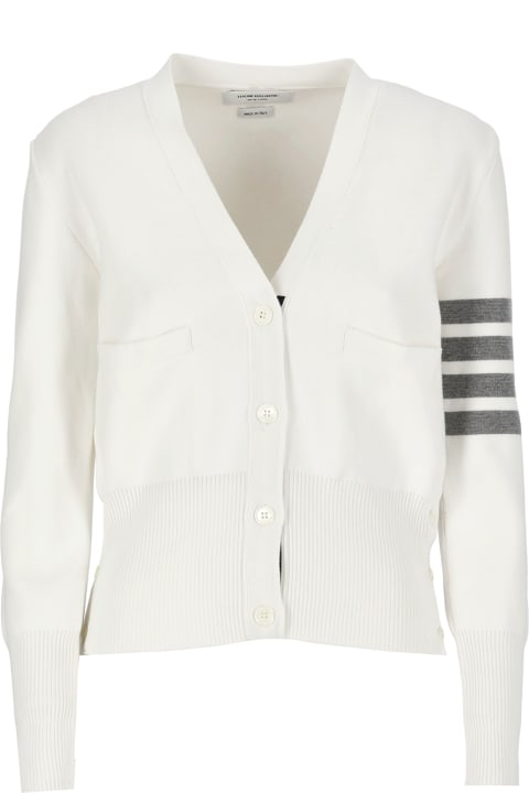 Thom Browne Sweaters for Women Thom Browne Classic V-neck Cotton Cardigan