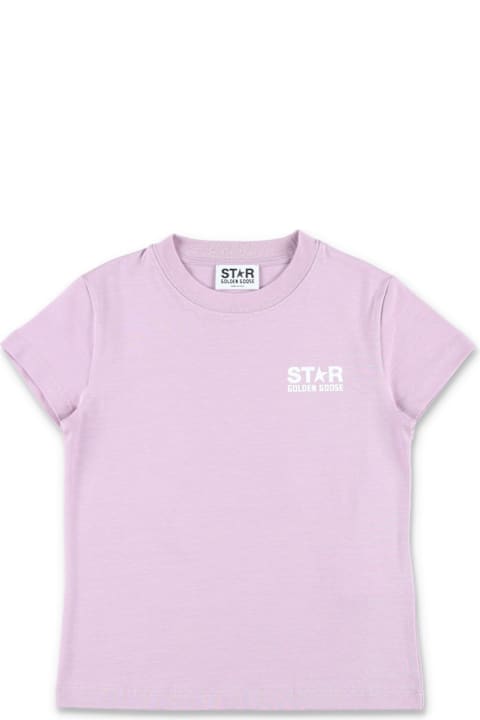 Golden Goose T-Shirts & Polo Shirts for Girls Golden Goose Glittered Star-printed Crewneck T-shirt