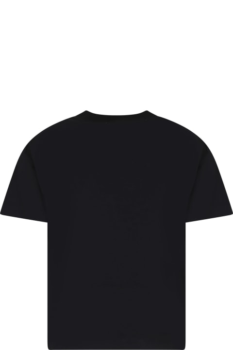 Calvin Klein T-Shirts & Polo Shirts for Boys Calvin Klein Black T-shirt For Boy With Logo