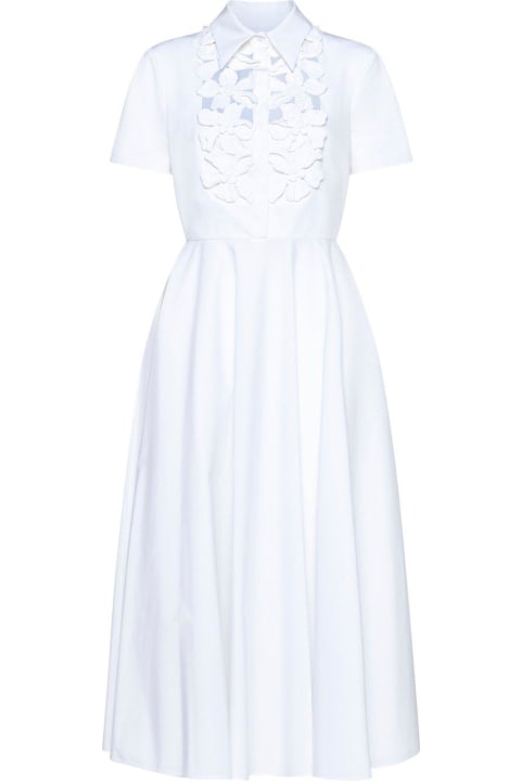 Dresses for Women Valentino Cut-out Short-sleeved Midi Dress