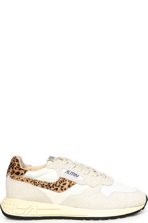 Autry Reelwind Sneaker In Nylon And Suede