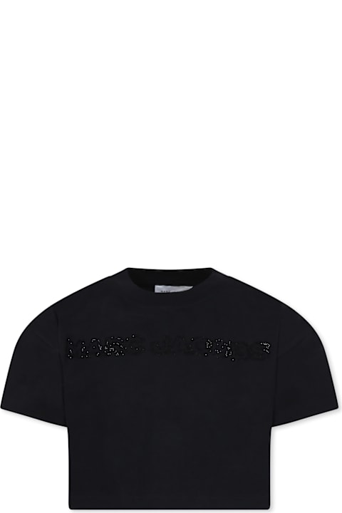 Homeware Marc Jacobs Black T-shirt For Girl With Logo
