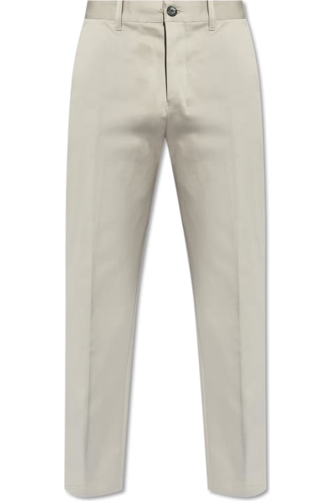Ami Alexandre Mattiussi Pants for Women Ami Alexandre Mattiussi Ami Alexandre Mattiussi Pleat-front Trousers With Logo