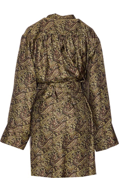Fashion for Women Saint Laurent Paisley Motif Silk Dress