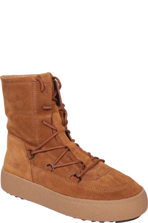 Boots for Men Moon Boot Mtrack Lace Camel Ankle Boot