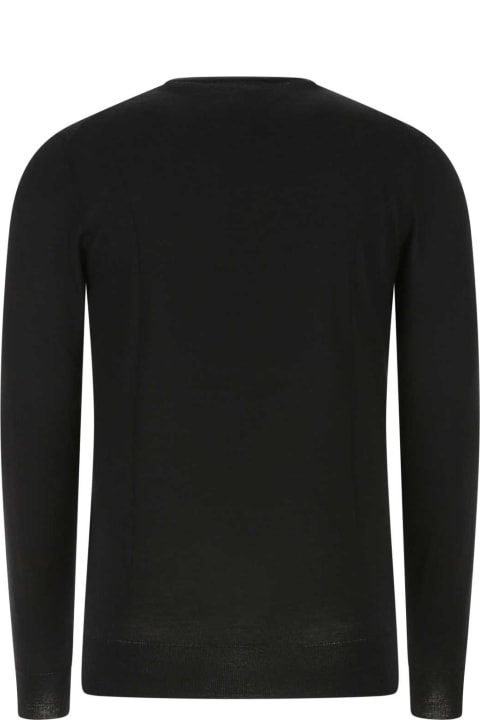 Fedeli for Men Fedeli Black Cashmere Blend Sweater