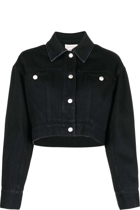 Alexander McQueen Coats & Jackets for Women Alexander McQueen Denim Jacket