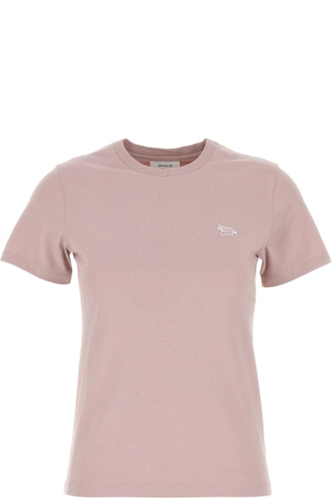 Maison Kitsuné Topwear for Women Maison Kitsuné Pink Cotton T-shirt