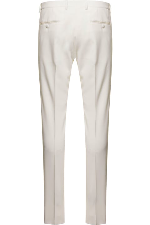 Dolce & Gabbana Pants for Women Dolce & Gabbana Stretch Wool Tuxedo Pants