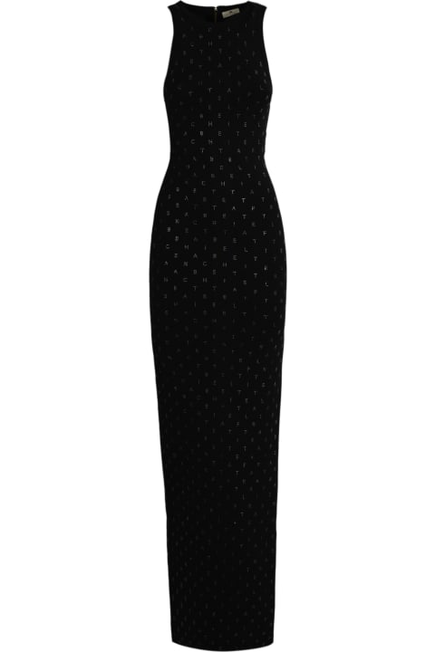 Elisabetta Franchi for Women Elisabetta Franchi Viscose Knit Dress With Rhinestone Logo Elisabetta Franchi