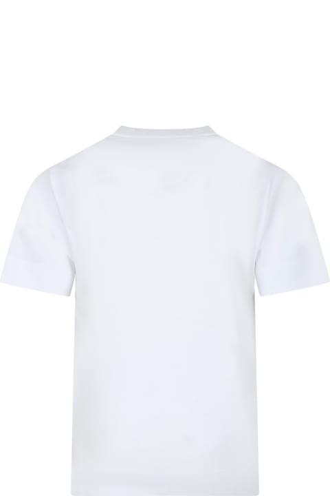Marni for Kids Marni White T-shirt For Kids With Logo