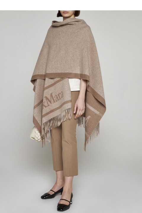 Max Mara Coats & Jackets for Women Max Mara Hilde Wool Poncho
