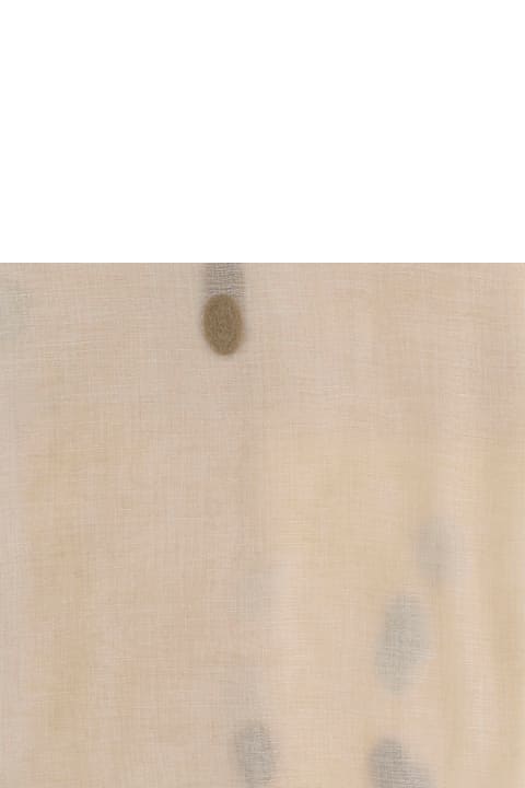 Faliero Sarti Scarves & Wraps for Women Faliero Sarti New Bonghino Silk Blend Scarf With Polka Dot Pattern