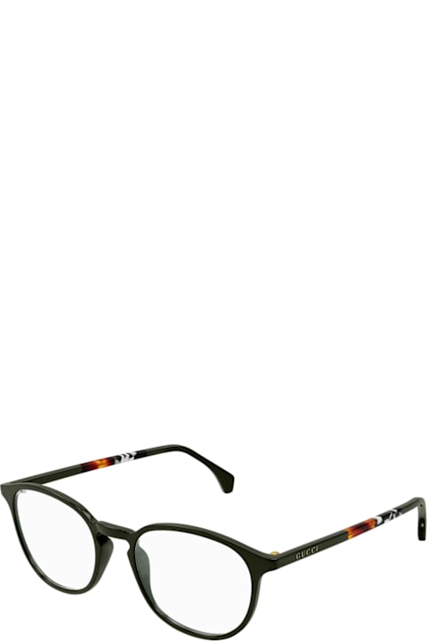 Gucci Eyewear for Kids Gucci Eyewear Gucci Gg0551o Linea Institutional Logo 023 Green Glasses