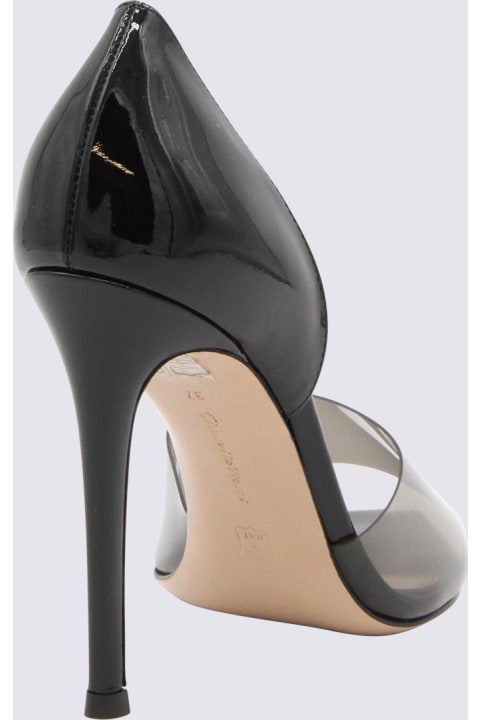 Gianvito Rossi Shoes for Women Gianvito Rossi Fume And Black Leather Bree Pumps