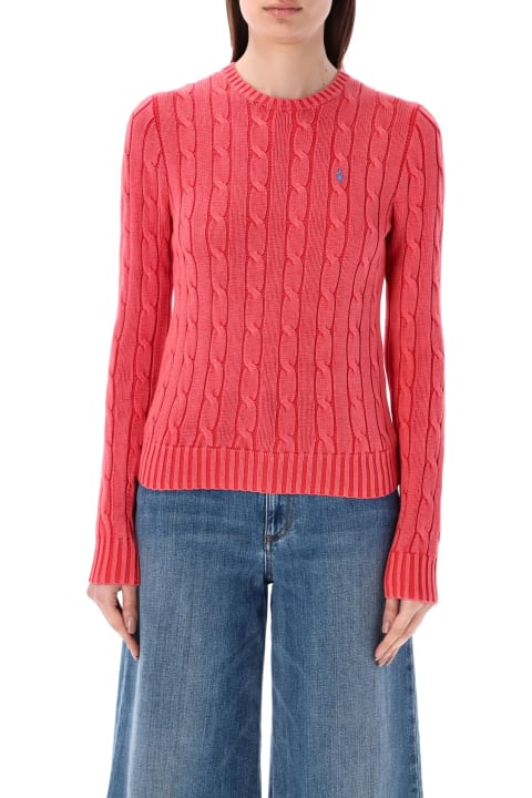 Polo Ralph Lauren Sweaters for Women Polo Ralph Lauren Cable-knit Cotton Crewneck Sweater