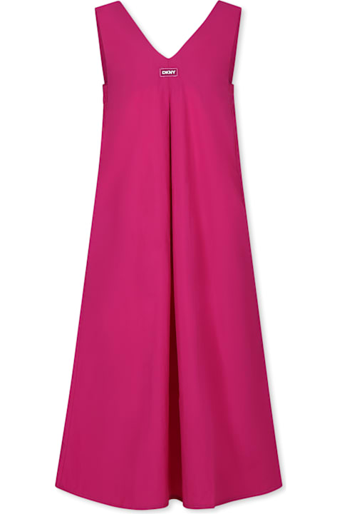 DKNY for Women DKNY Fuchsia Dress For Girl With Logo