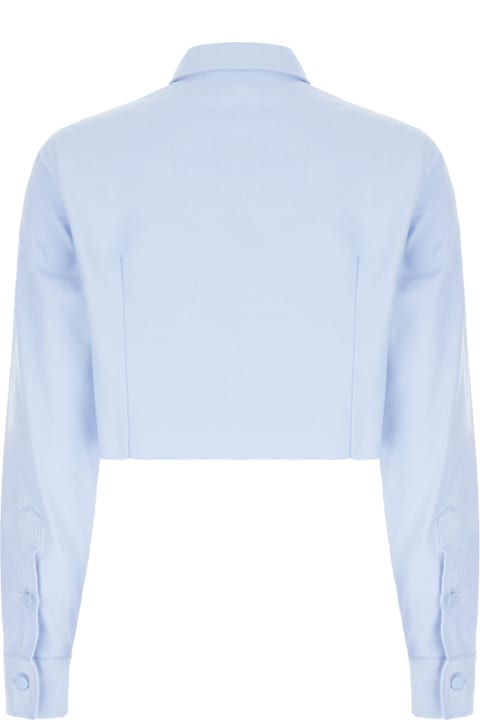 Raf Simons for Women Raf Simons Light Blue Piquet Shirt