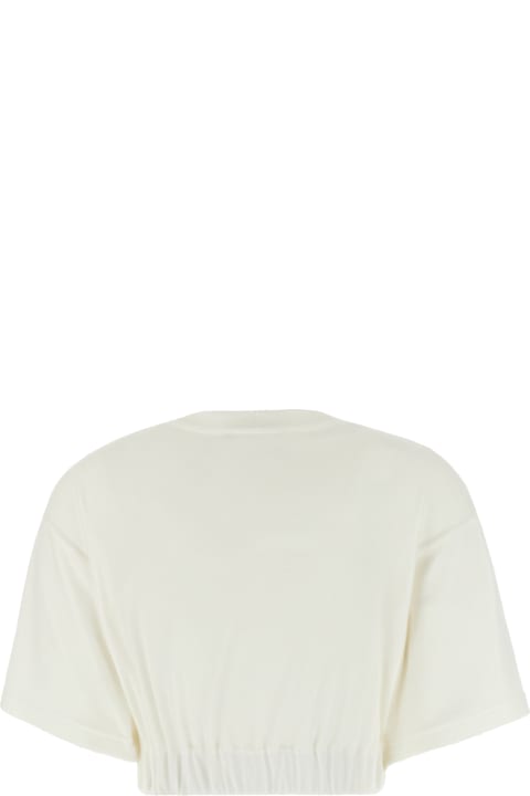 Dolce & Gabbana Topwear for Women Dolce & Gabbana Ivory Chenille T-shirt