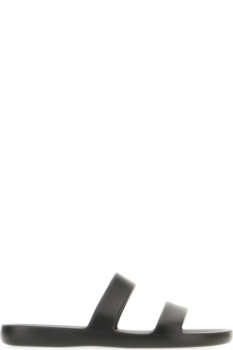 The Row for Women The Row Black Rubber Slippers
