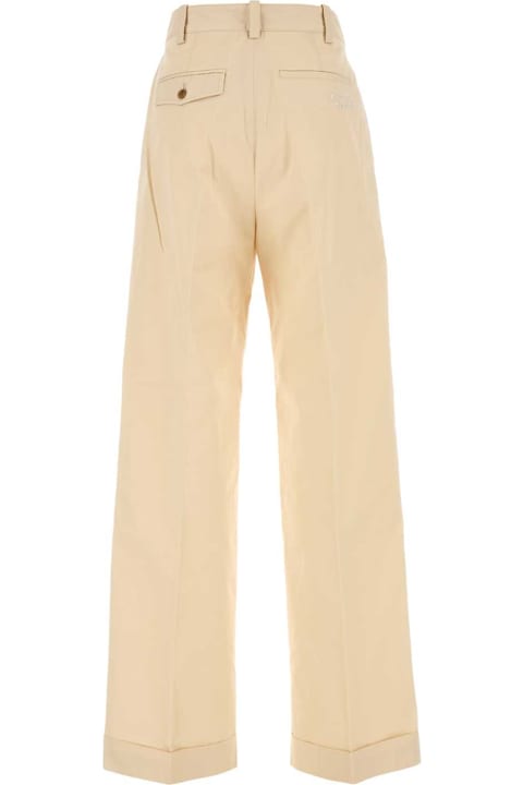 Maison Kitsuné Pants & Shorts for Women Maison Kitsuné Cream Cotton Pant