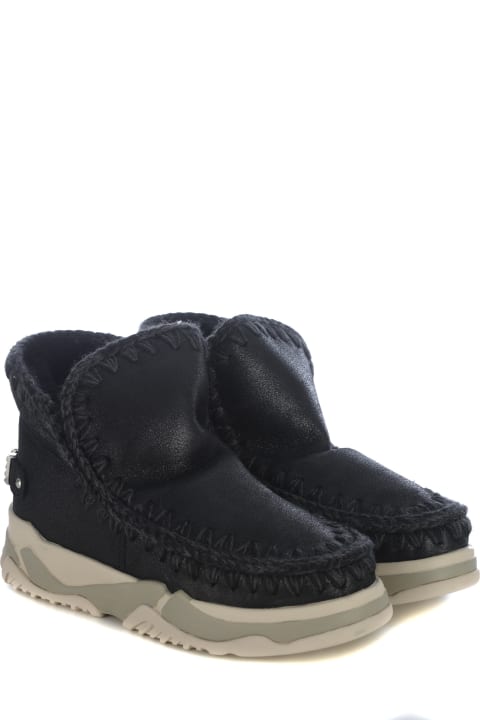 Mou Boots for Women Mou Ankle Boots Mou "trainer Big Logo" Made Of Leather