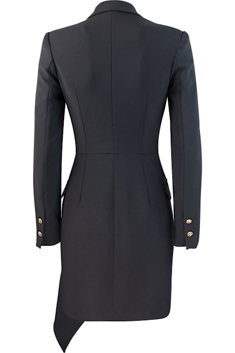 Elisabetta Franchi for Women Elisabetta Franchi Double-breasted Ruffled Coat Dress