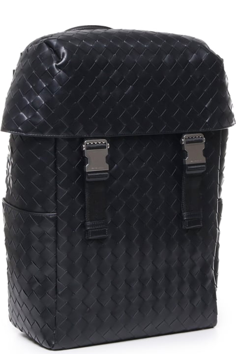 Bottega Veneta Backpacks for Men Bottega Veneta Intrecciato Flap Backpack