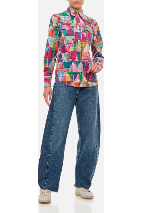 Sale for Women Polo Ralph Lauren Triangle Patchwork Shirt