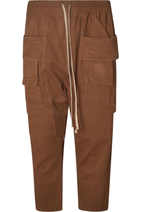 Clothing for Men Rick Owens Drawstring Waist Cropped Cargo Pants