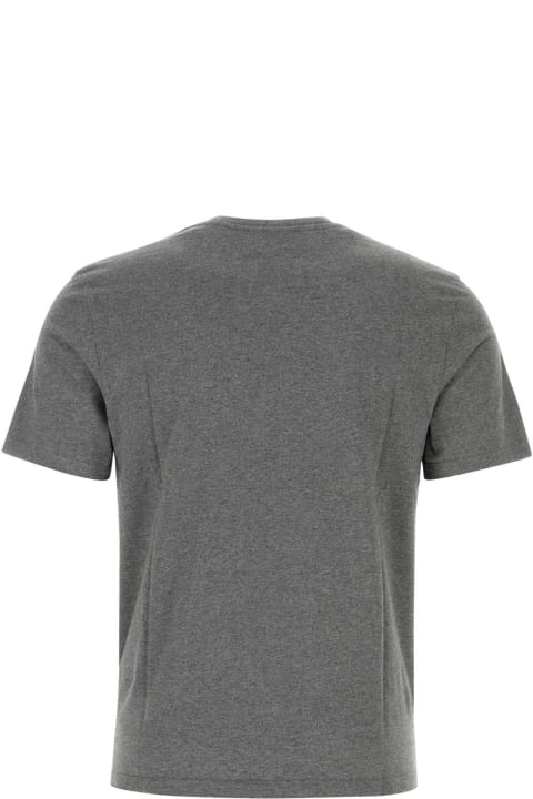 メンズ新着アイテム Maison Kitsuné Dark Grey Cotton T-shirt
