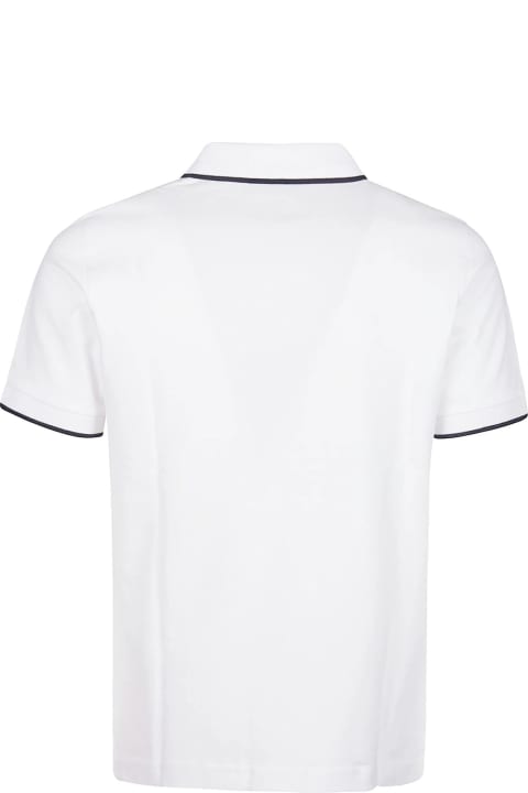Fay for Men Fay White Cotton Polo Shirt
