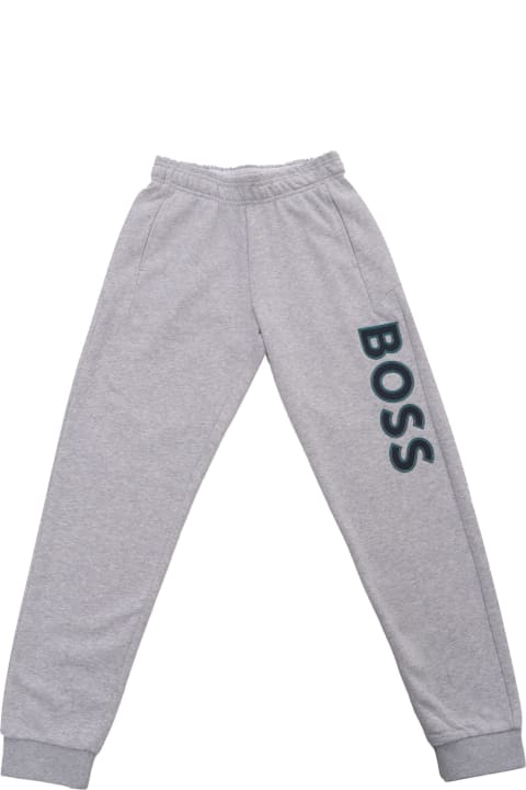 Bottoms for Boys Hugo Boss Gray Jogging Pants