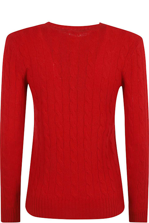 Fashion for Women Ralph Lauren Logo Embroidered Cable Knit Sweater