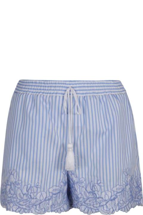 Stripe Drawstring Shorts
